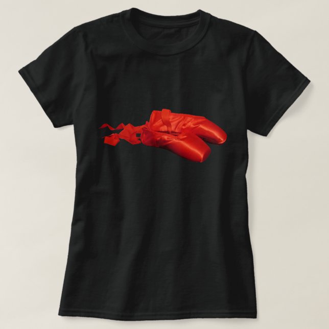 T-shirts Calçados Balés vermelhos (Frente do Design)
