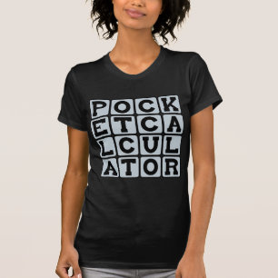 T-shirts Calculadora de Bolso, Ferramenta de Matemática