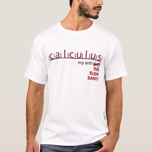 T-shirts Cálculo antinarcótico (Frente)