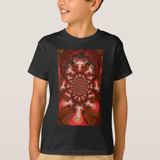T-shirts Caleidoscópio Língua Impressão de Arte/Gráfico (Frente)