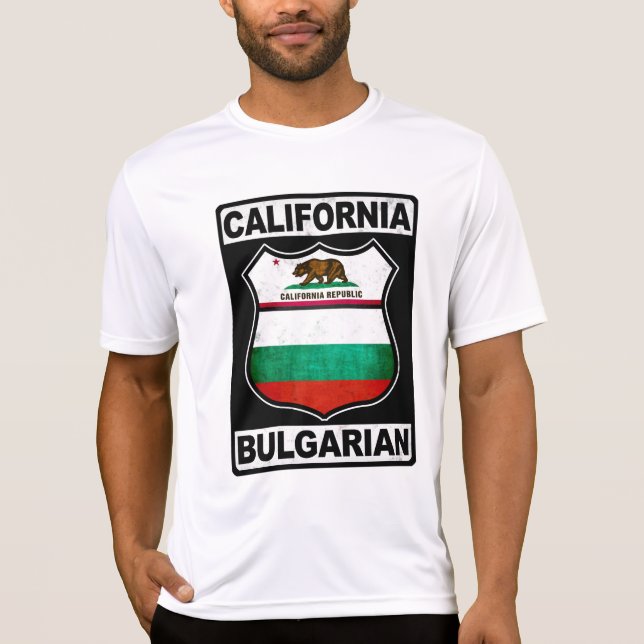 T-shirts California Búlgaro Americano (Frente)