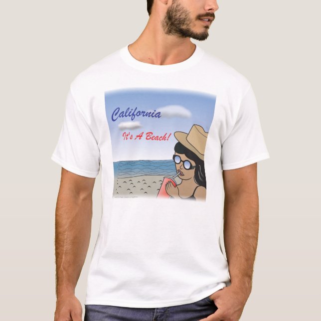 T-shirts Califórnia - É uma praia III (Frente)