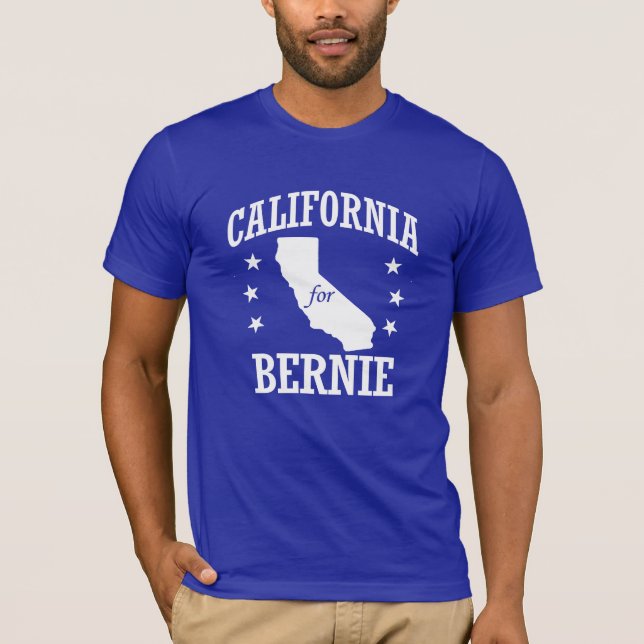 T-SHIRTS CALIFÓRNIA PARA MÁQUINAS DE LIXAR DE BERNIE (Frente)
