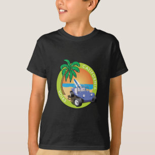 T-shirts California Volks Dune Buggy com Palms