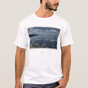 T-shirts CaliforniaView do mono lago na serra alta