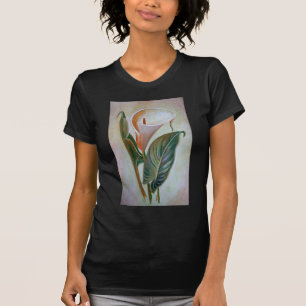 T-shirts Calla Lily Linda Arte Botânica