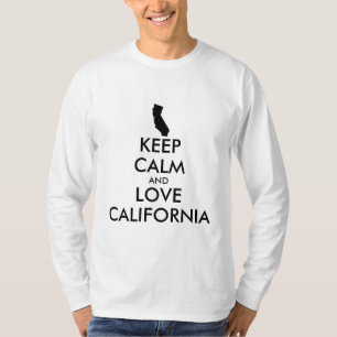 T-shirts CALMA E CALIFÓRNIA DE AMOR personalizáveis