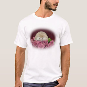 T-shirts Cama do ouriço dos rosas