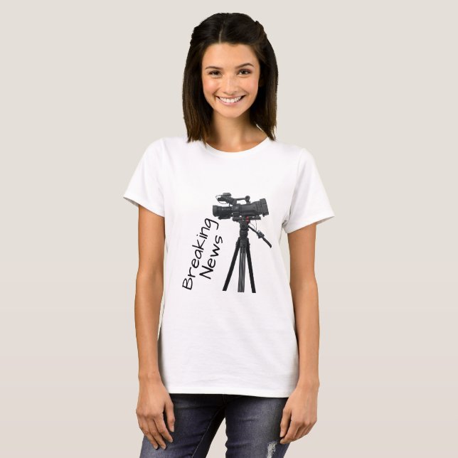 T-shirts Câmara de vídeo (Frente Completa)