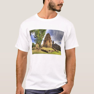 T-shirts Camboja, Angkor Wat. Vista do Templo Bakong.
