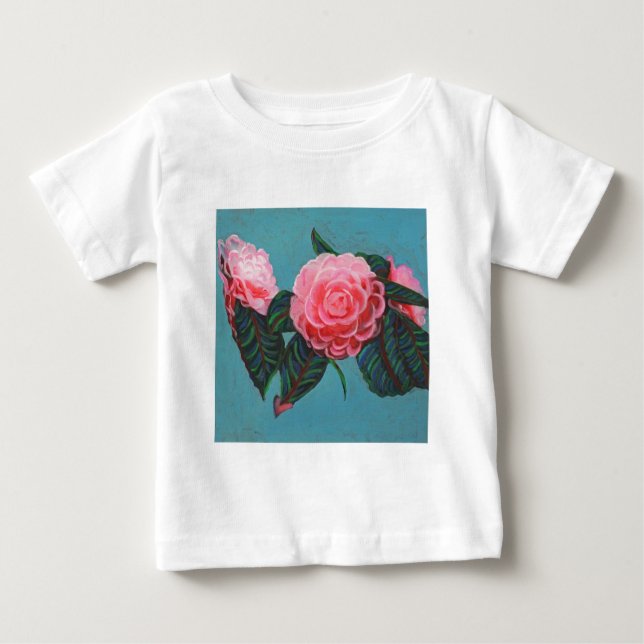 T-shirts Camellia Japonica Sky (Frente)