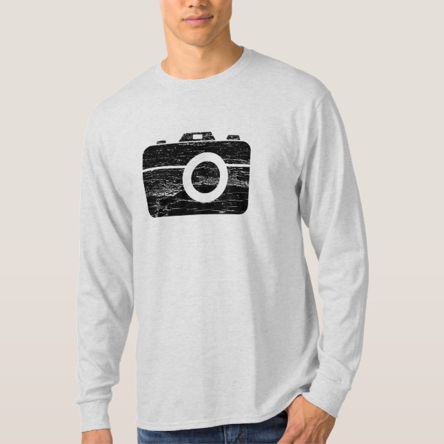 T-shirts Câmera retro do vintage (Frente)