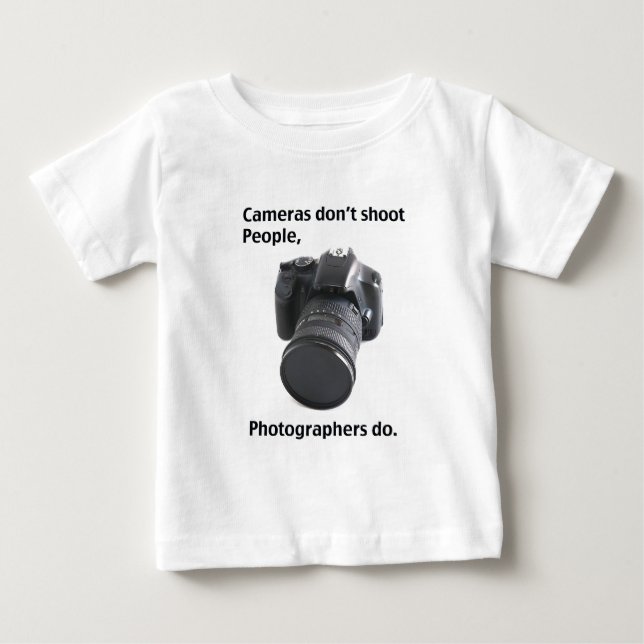 T-shirts Câmeras não disparam pessoas (Frente)