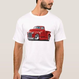 T-shirts Caminhão 1950-52 do vermelho de Chevy