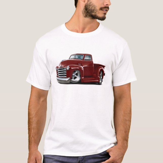 T-shirts Caminhão 1950-52 marrom de Chevy (Frente)