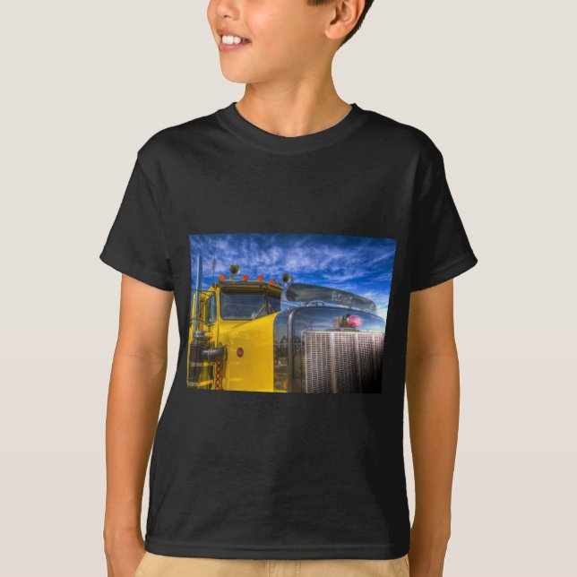 T-shirts Caminhão americano do poder (Frente)