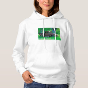 T-shirts Caminhão antigo enferrujado em um prado