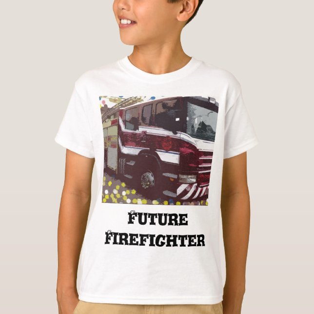 T-shirts Caminhão de Bombeiros (Frente)
