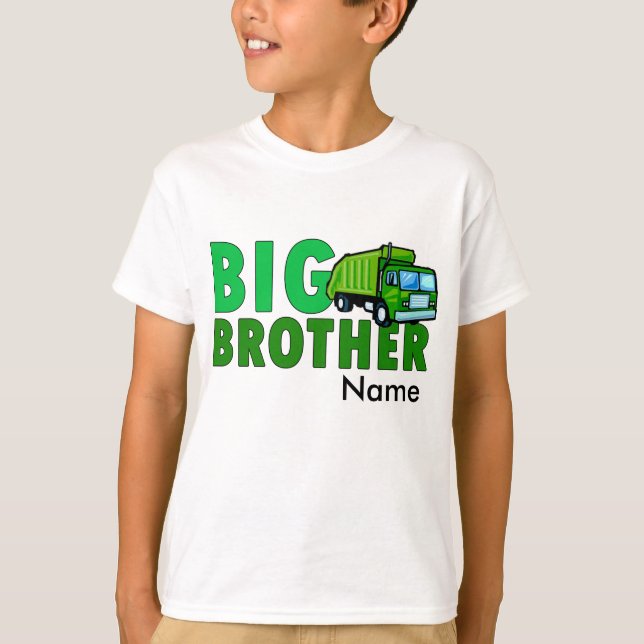 T-shirts Caminhão de lixo do big brother com nome (Frente)
