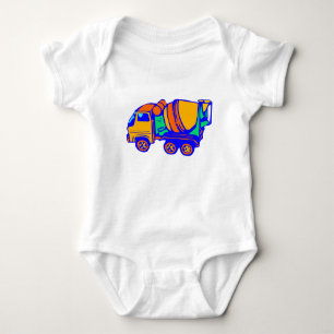 T-SHIRTS CAMINHÃO INFANTIL DO CIMENTO DO CREEPER