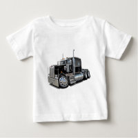 Caminhão preto de Kenworth w900