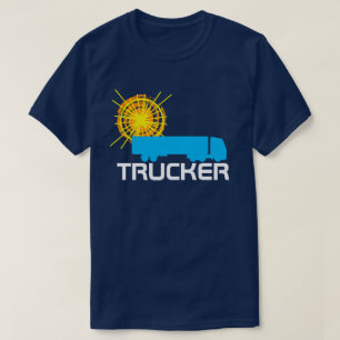 T-shirts Caminhoneiro montra-de-um-tipo bonito personalizáv