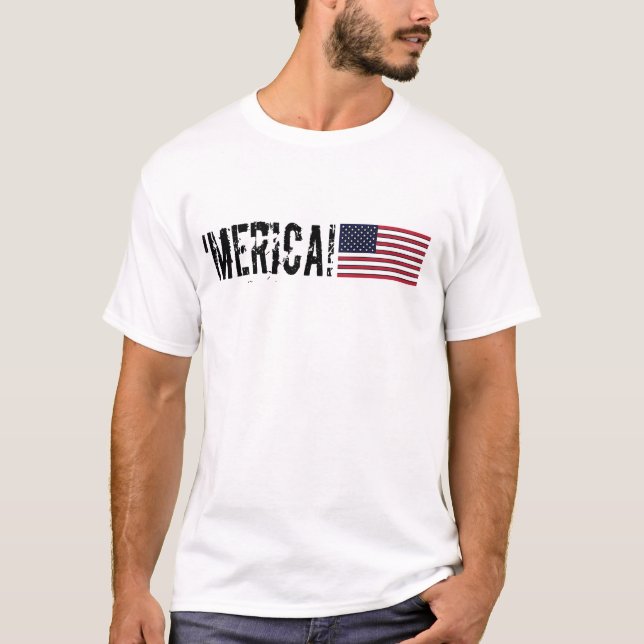 T-shirts 'Camisa da bandeira de Merica (Frente)