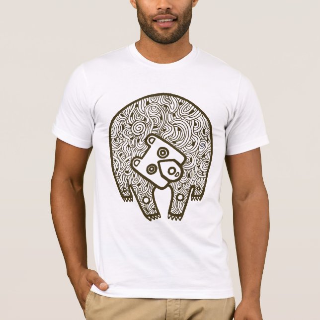 T-shirts Camisa-luz do urso (Frente)