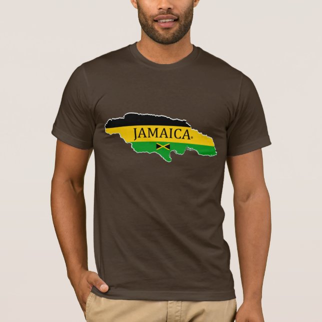 T-shirts Camisa-Marca de nomes do designer de mapas da Jama (Frente)