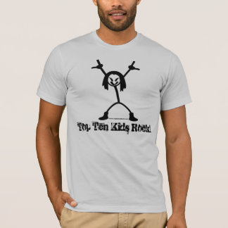 T-shirts Camisa-T da Canvas da Bella Adulta dos Dez Rocker