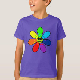 T-shirts Camisa-T da Flor Arco-Íris (Criança)