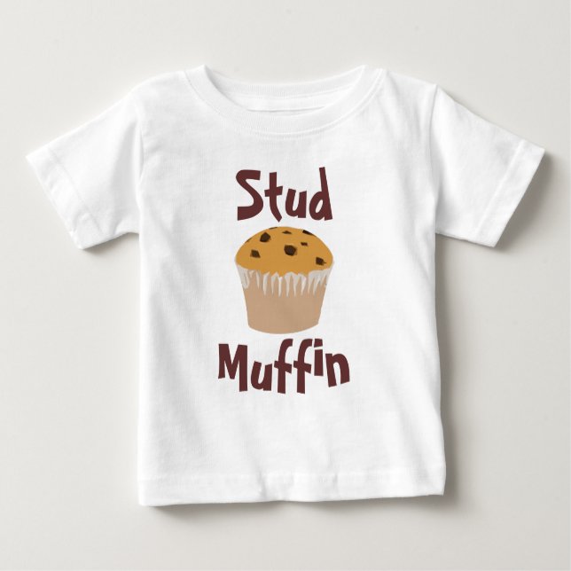 T-shirts Camisa-T de Bebê Cute de Muffin (Frente)