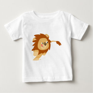 T-shirts Camisa-T De Bebê Lion De Galopagem Bela