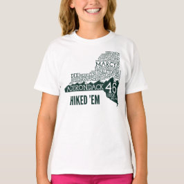 T-shirts Camisa-T de caminhada (logotipo verde) Adirondack