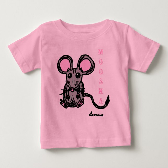 T-shirts Camisa-T de Capa longa de Mooska-Cute (Frente)