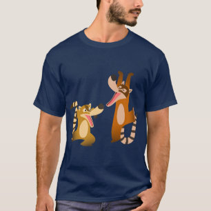 T-shirts Camisa-T de Cartoon Bonita e Joyful