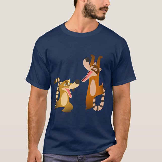 T-shirts Camisa-T de Cartoon Bonita e Joyful (Frente)