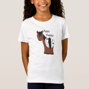 T-shirts Camisa-T de Cavalo Appy Happy Blanket Appaloosa