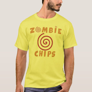 T-shirts Camisa-T de Chips Zombie