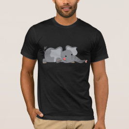 T-shirts Camisa-T de Elefante Engraçado