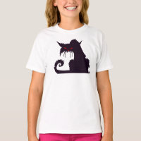 Camisa-T De Gato Preto Grumpy
