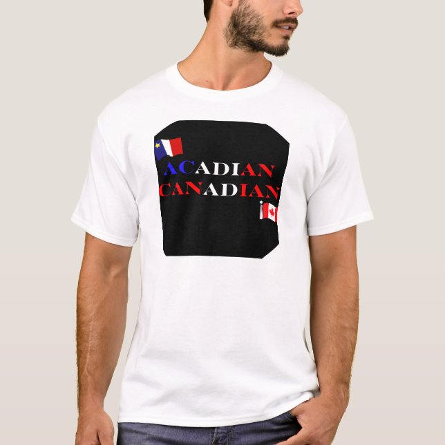T-shirts Camisa-T de homem acadiano (Frente)