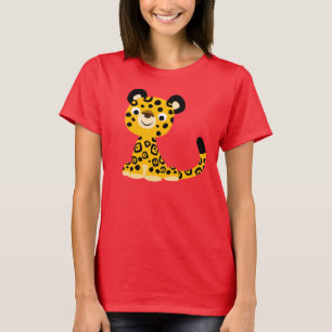 T-shirts Camisa-T de Jaguar, Uma Bela Amiga