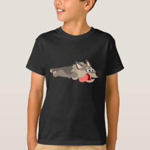 T-shirts Camisa-T de Lobo-Freguiça-Feira