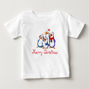 T-shirts Camisa-T de Pinguins de Bebê