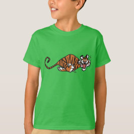 T-shirts Camisa-T de Tigre-Corrente