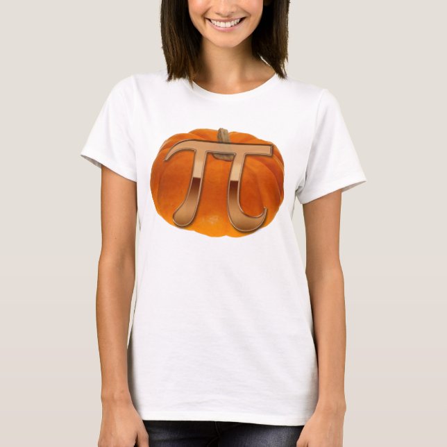 T-shirts Camisa-T do amante da matemática do Pumpkin Pi Eng (Frente)