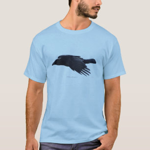 T-shirts Camisa-T do amante do Raven Negro Voador