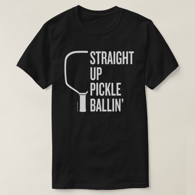 T-shirts Camisa-T "Pickleball em Hetero Superior" (Frente do Design)