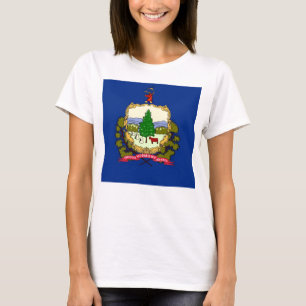 T-shirts Camiseiros com bandeira do Estado de Vermont